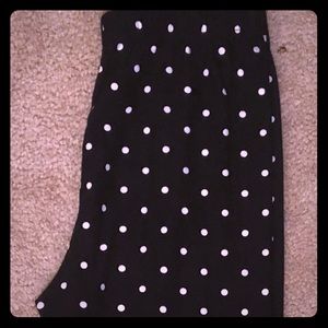 Black and White Polka Dot Leggings